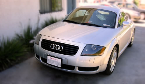 Audi parked on lot